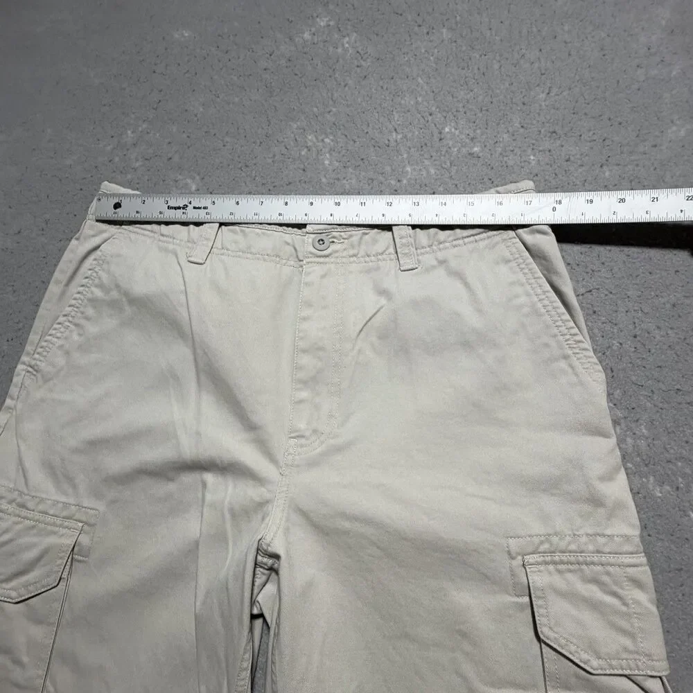 Vintage Gap Cargo Paratrooper Pants Men’s 35x30 Beige Baggy Y2K Skater Mall Punk